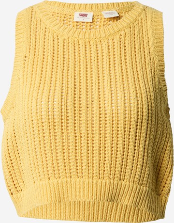 Top in maglia 'Baby Blue Sweater Vest' di LEVI'S ® in giallo: frontale