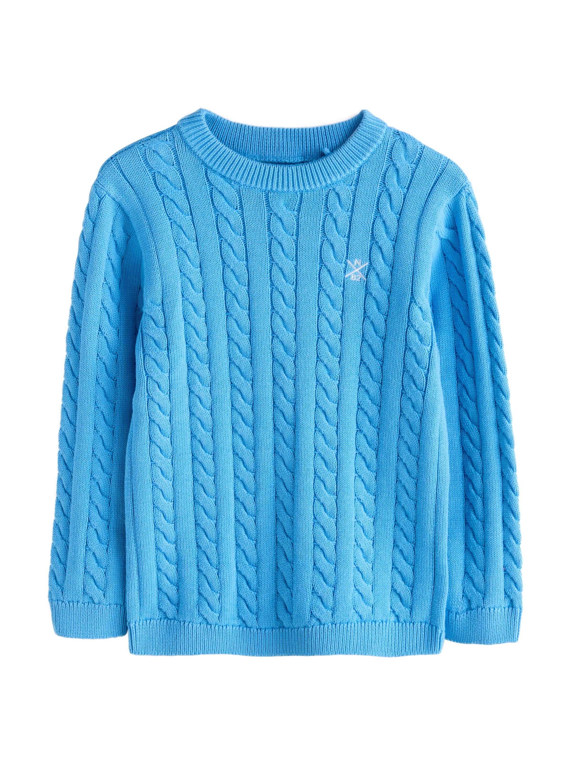 Next Pulover | modra barva: sprednja stran