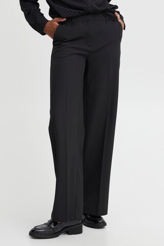 ICHI Loose fit Pants 'Lexi' in Black: front