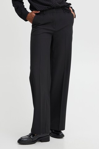 Oxmo Loosefit Chino 'Lexi' in Zwart: voorkant