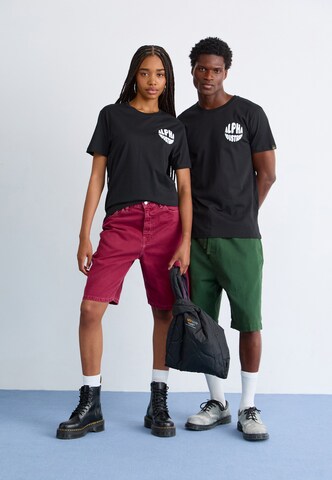 ALPHA INDUSTRIES Shirt in Zwart