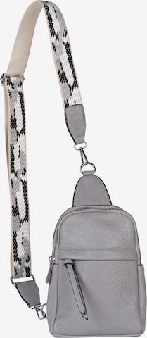 styleBREAKER Umhängetasche 'One Shoulder Rucksack Uni' in Grau: Vorderseite