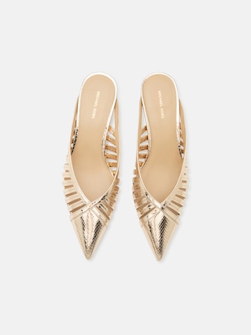 MICHAEL Michael Kors - Sapato aberto 'ADRIANA' em ouro