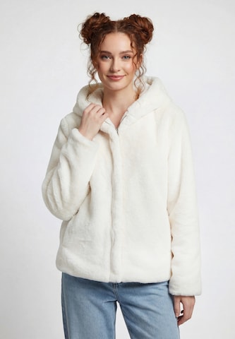 Veste mi-saison 'Fashion Look' taddy en blanc : devant