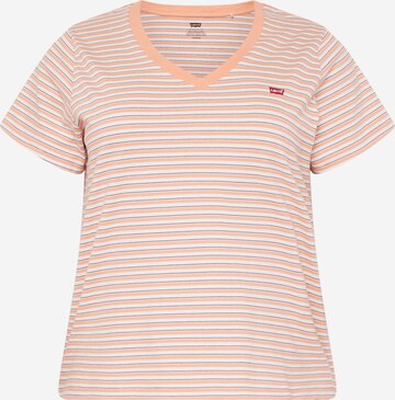 Maglietta 'Perfect Vneck Tee' di Levi's® Plus in arancione: frontale