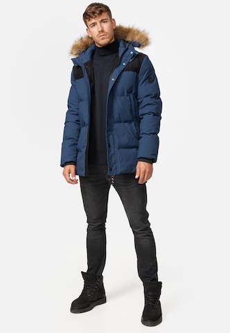 Parka d’hiver 'Hexyl' INDICODE JEANS en bleu