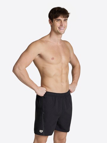 ARENA Swim Trunks 'LOGO BOXER' in Black