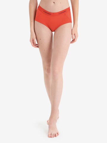 ICEBREAKER Athletic Underwear in Red: front