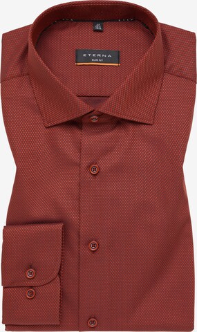 ETERNA Slim fit Button Up Shirt in Orange