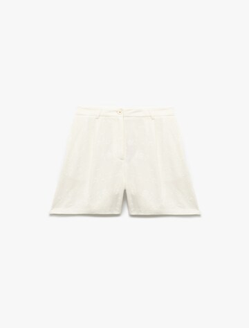 Koton Regular Trousers with creases in Beige