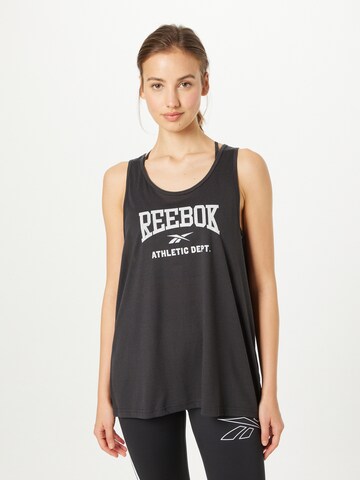 Reebok Sporditopp 'WOR Supremium Tank IN', värv must: eest vaates