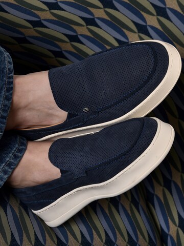 BALDININI Classic Flats in Blue: front