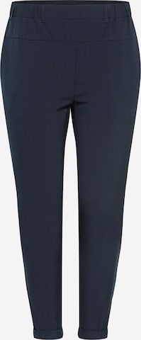 KAFFE CURVE Tapered Trousers 'Naja' in Blue: front