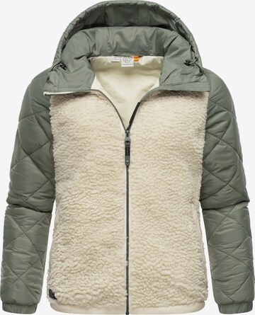 Ragwear Athletic Fleece Jacket 'Leeloo' in Beige