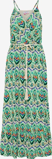 IZIA Καλοκαιρινό φόρεμα σε ανοικτό μπεζ / μπλε / πράσινο / κερασί, Άποψη προϊόντος