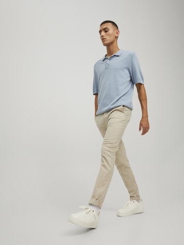 JACK & JONES Slimfit Chino nadrág 'JJMarco' - bézs