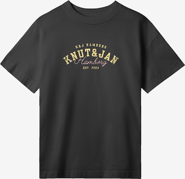 T-shirt 'Knut & Jan Hamburg Sommer' F4NT4STIC en noir : devant