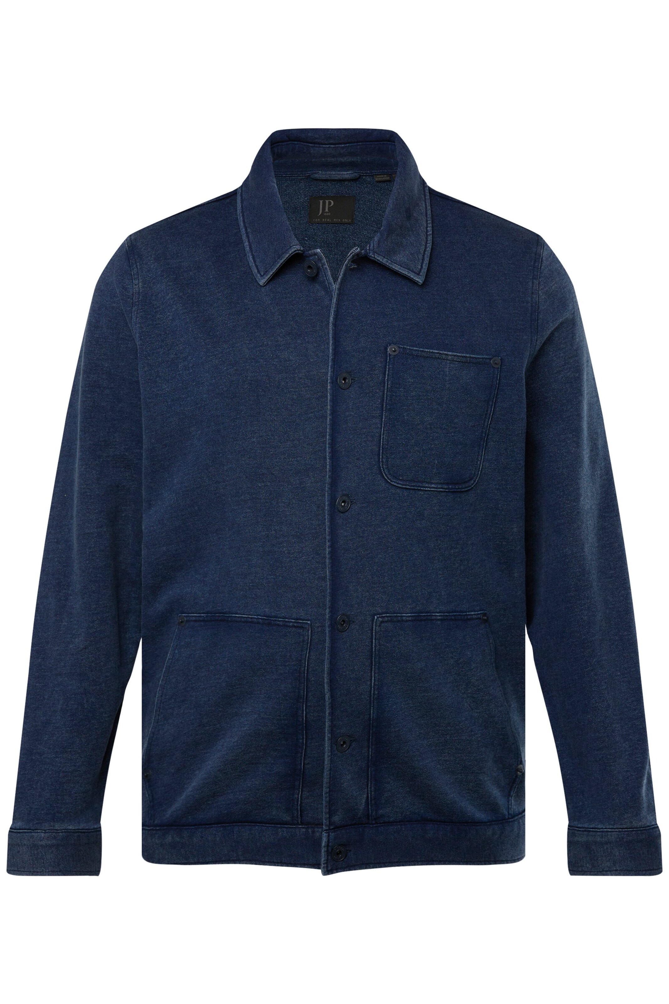 JP1880 Sweatjacke in Blau: Vorderseite