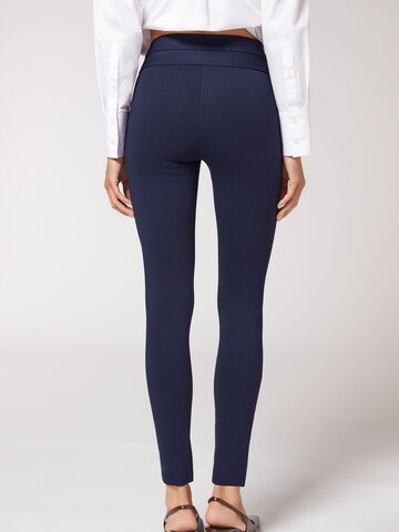 CALZEDONIA Skinny Leggings in Blau