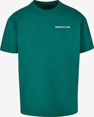 Merchcode T-Shirt 'Break The Rules' in Grün: Vorderseite