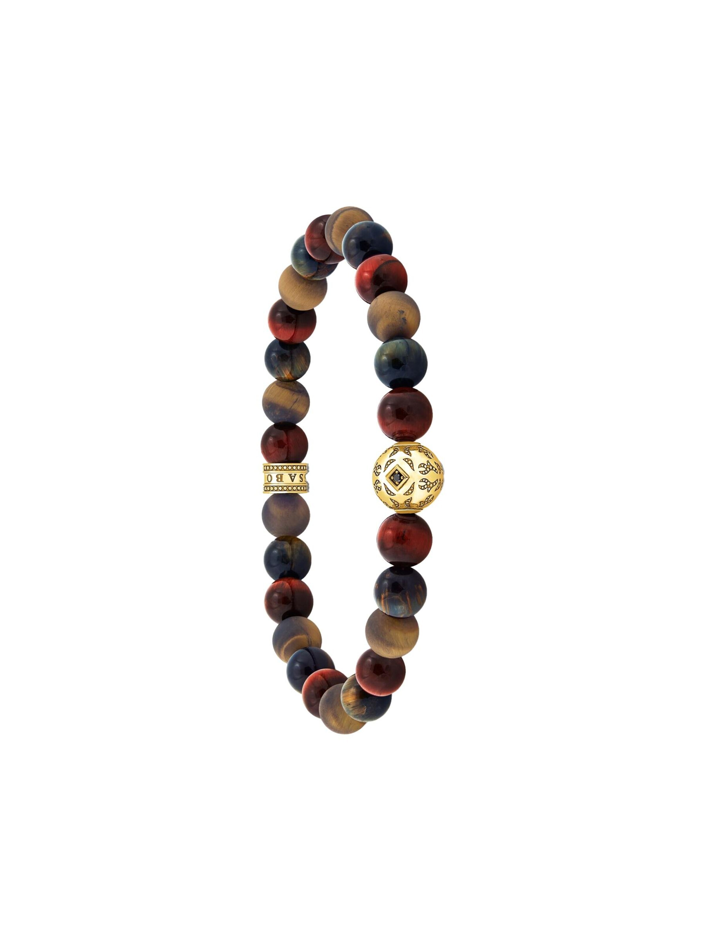 Bracelet 'Armband Tigerauge Gold' Thomas Sabo en or