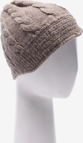 BLOOM Hat & Cap in M in Brown: front