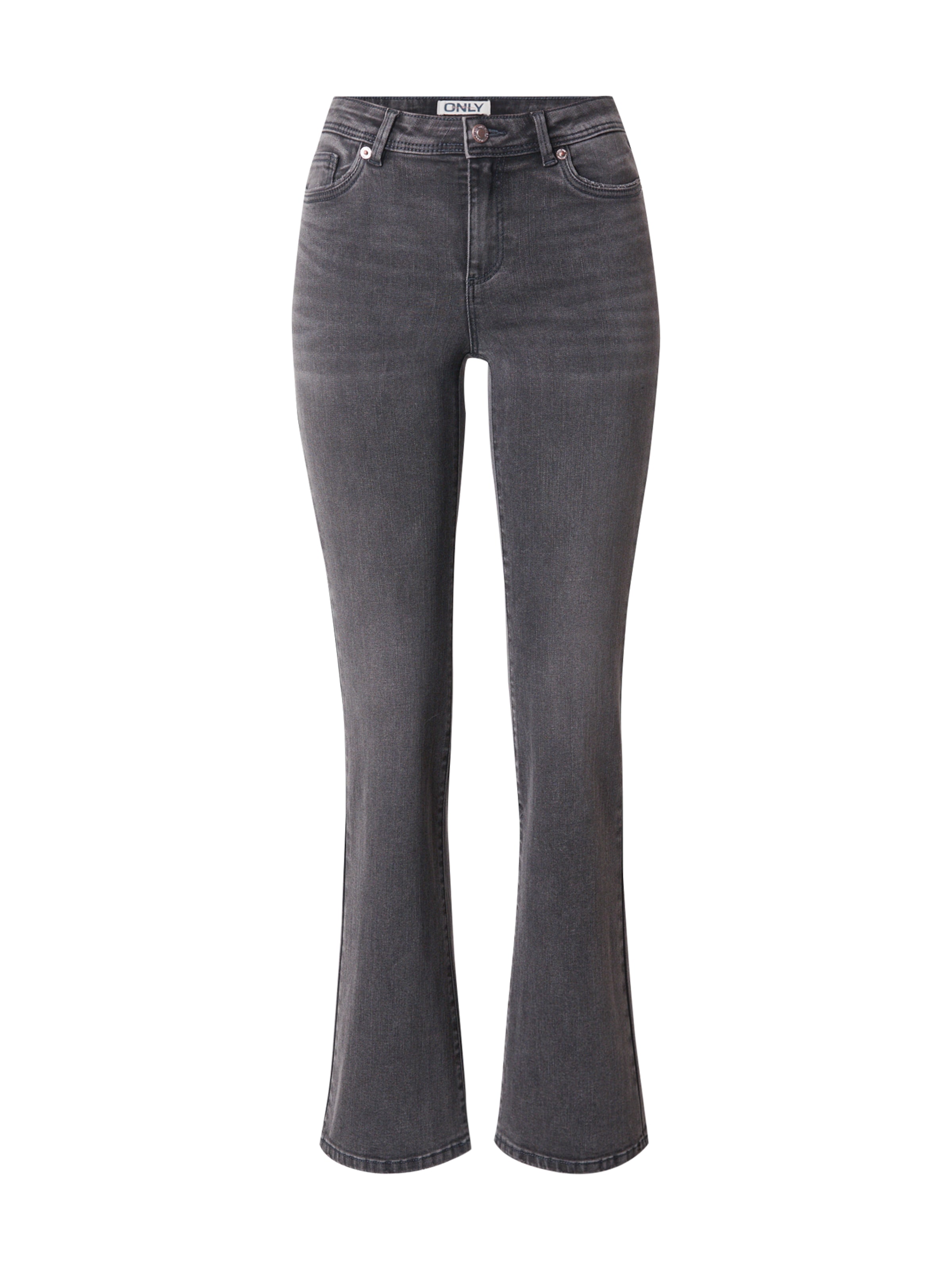 ONLY Rozkloszowany krój Jeansy 'ONLWAUW' w kolorze szary: przód