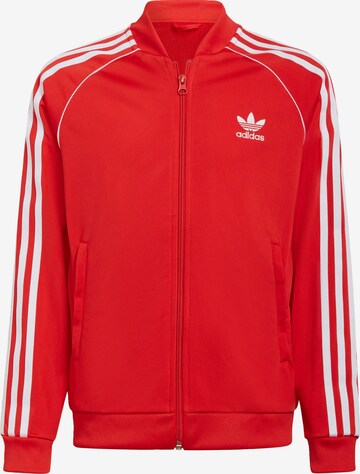 ADIDAS ORIGINALS Sweat jacket 'Adicolor Sst' in Red: front