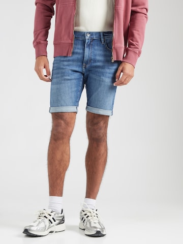 G-STAR Slimfit Shorts in Blau: Vorderseite