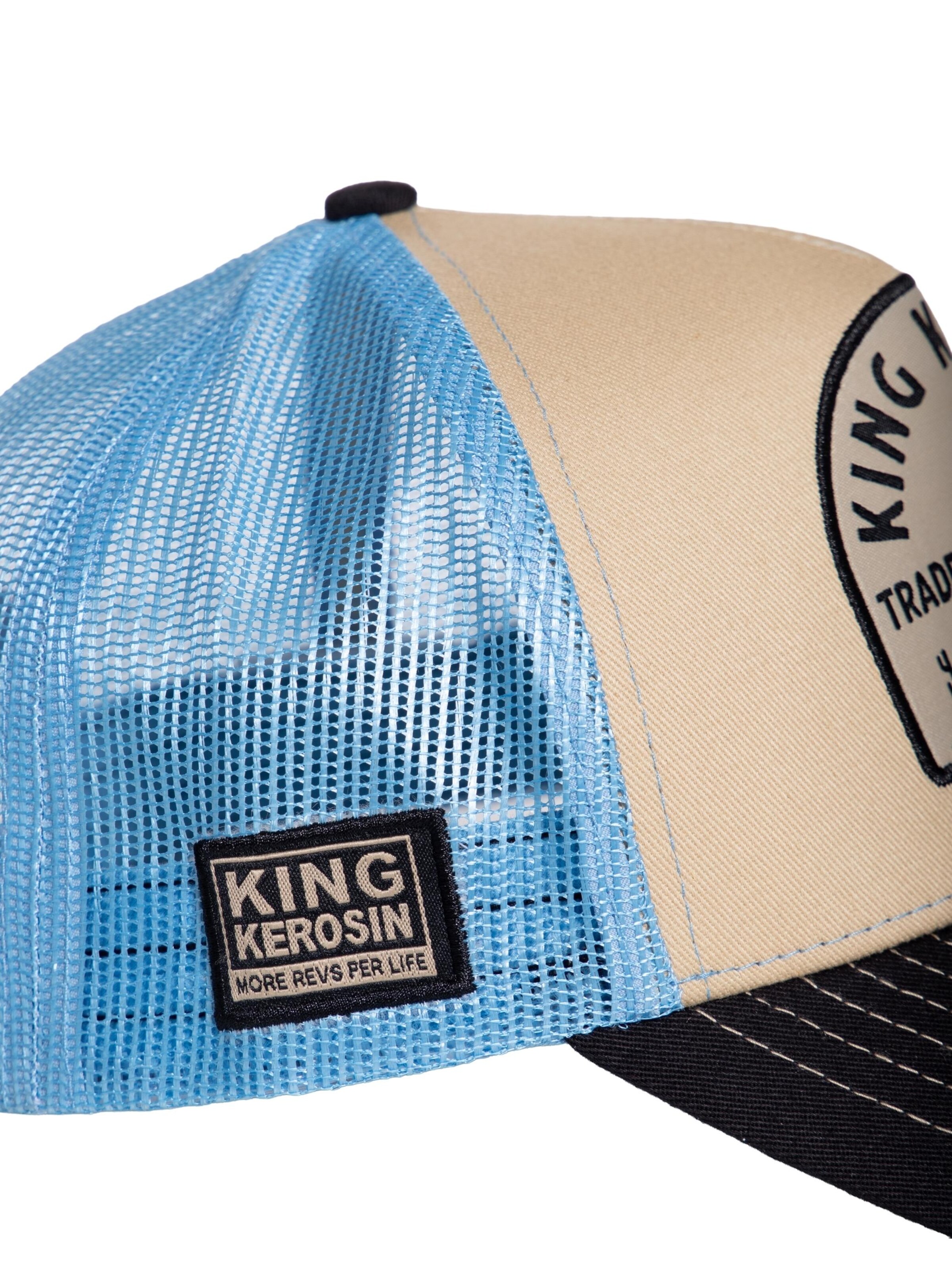 King Kerosin Cap 'Motorcycle Part and Vintage Clothes' in Beige