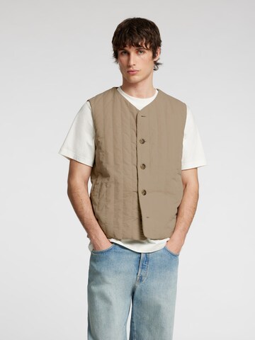 SELECTED HOMME Bodywarmer in Bruin: voorkant