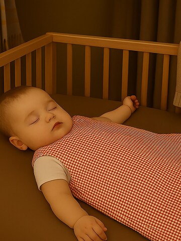 PAPATE Sovepose 'Organic Cotton Winter Sleeping Bag' i orange