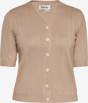 Cardigan Sidona en marron : devant