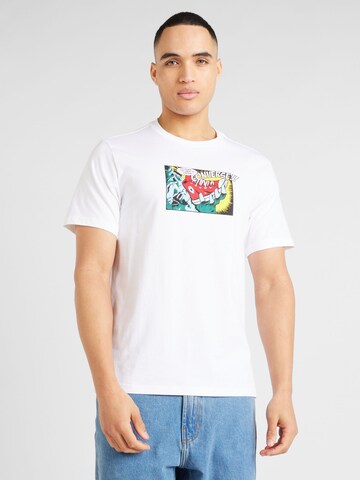 CONVERSE - Camisa 'TOO GREAT TO CONTAIN' em branco: frente