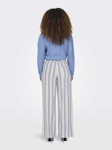 ONLY Wide leg Pants 'Caro' in Blue