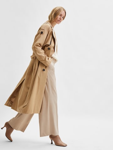 SELECTED FEMME Between-Seasons Coat 'New Bren' in Beige