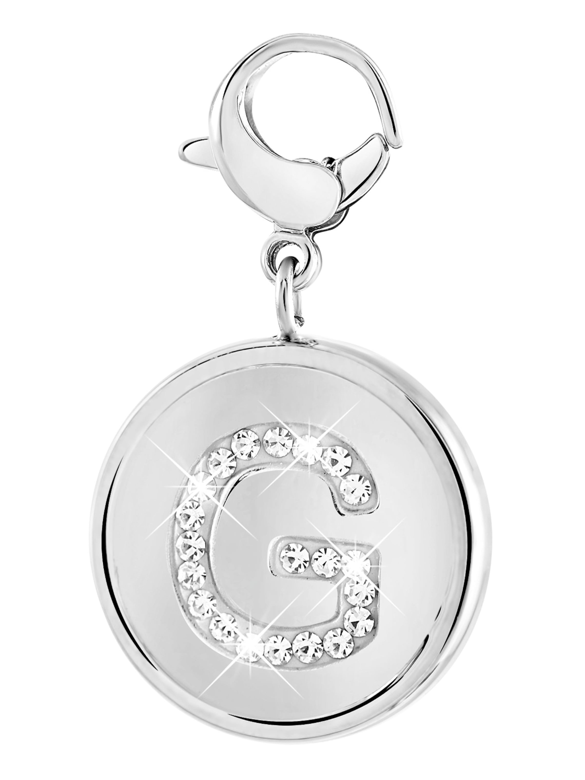 Lucardi Pendant 'Statement' in Silver: front