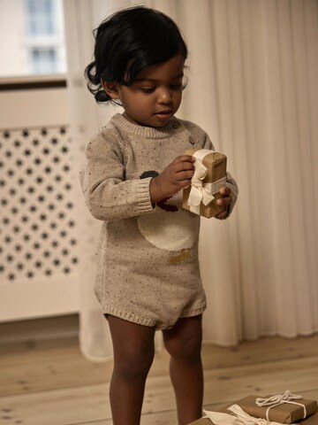 Lil'Atelier - Pijama entero/body en beige: frente