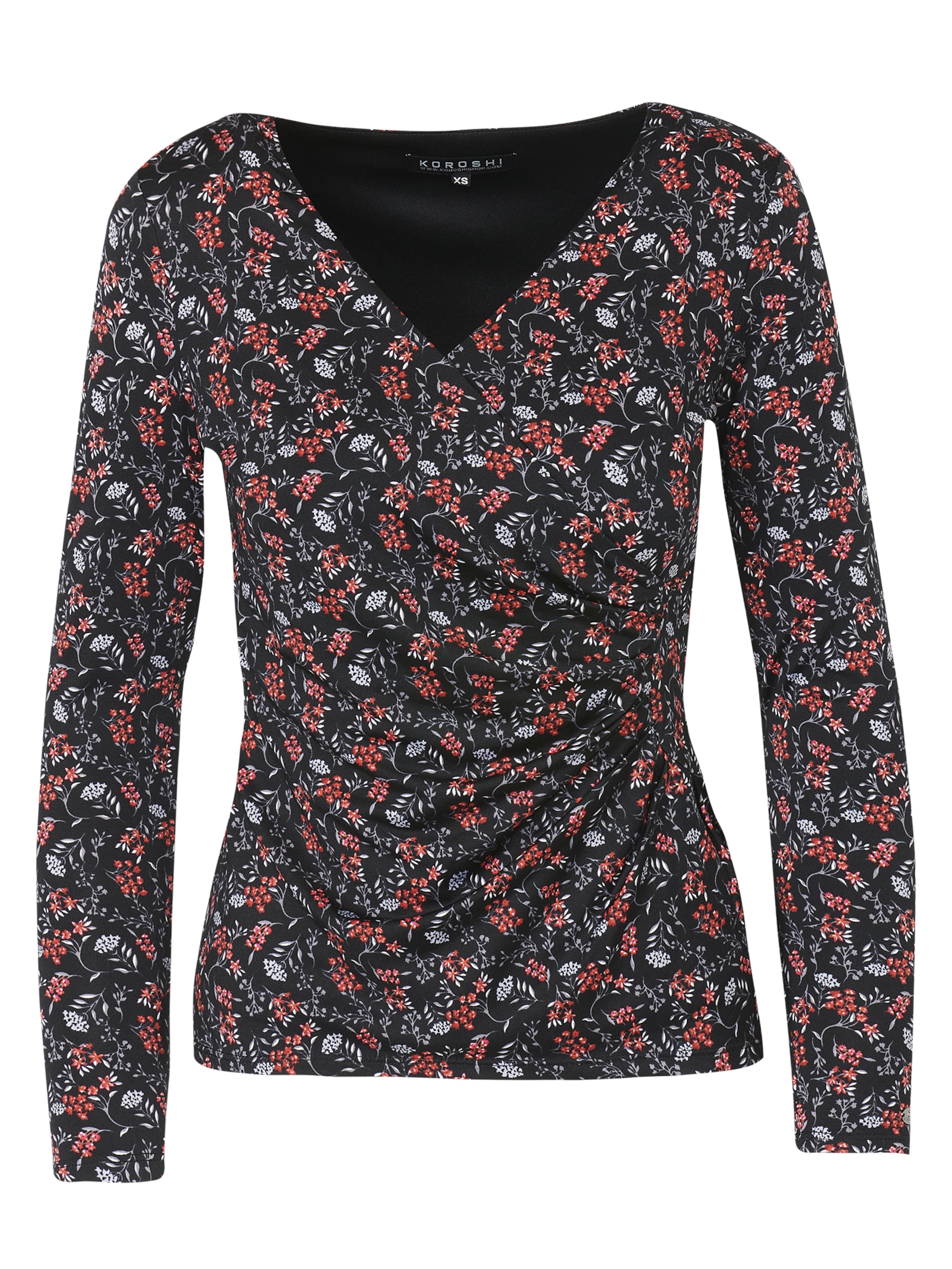 KOROSHI Shirt in Schwarz: Vorderseite