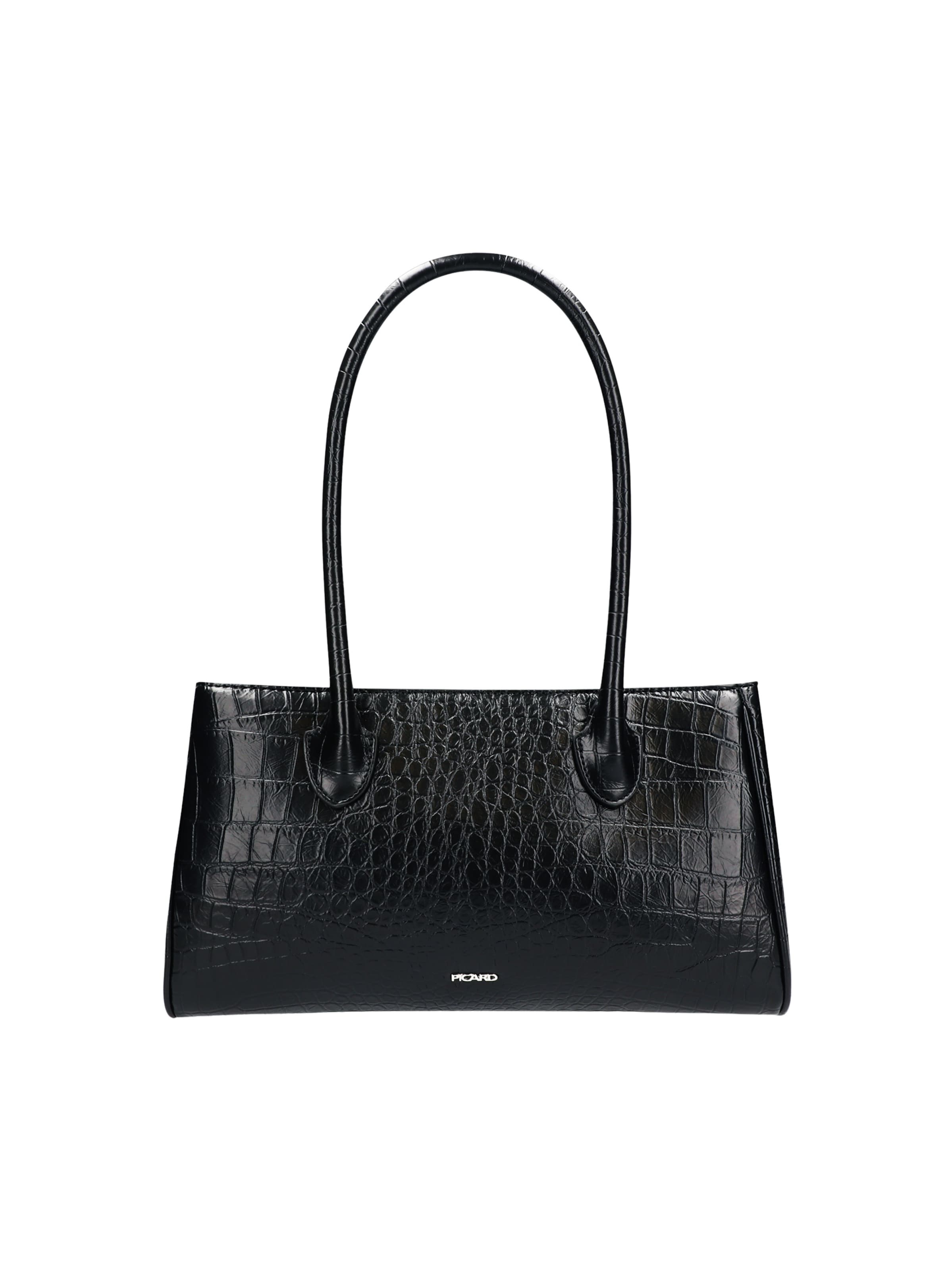 Picard Schultertasche 'Soho' in Schwarz