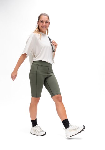 Maier Sports Skinny Workout Pants in Green