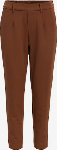 OBJECT Pleat-Front Pants in Brown: front