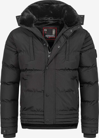 Alessandro Salvarini Winter Jacket 'Fabiano' in Black: front