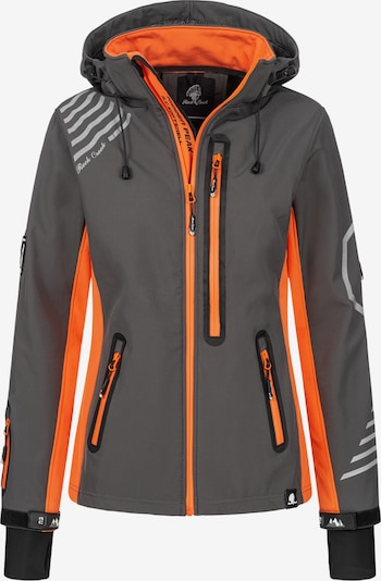 Rock Creek Outdoorjacke in anthrazit / hellgrau / orange, Produktansicht