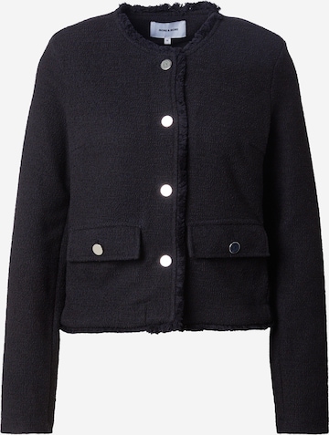 Veste mi-saison MORE & MORE en noir : devant
