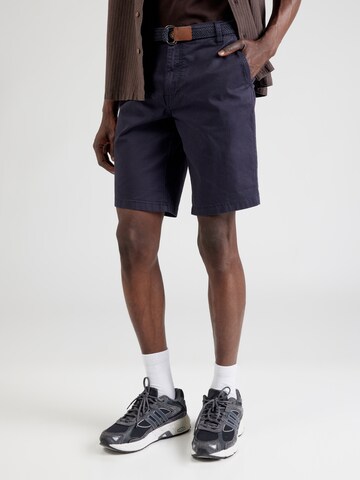 INDICODE Normální Chino kalhoty 'INConor' – modrá: přední strana