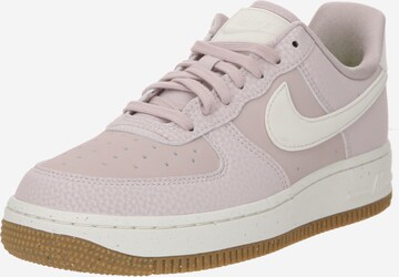 Nike Sportswear Platform trainers 'Air Force 1 '07 Next Nature' in Purple: front