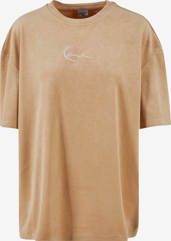 T-shirt Karl Kani en beige : devant