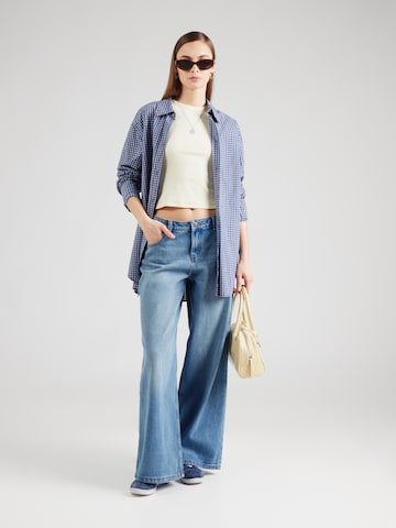 Noisy may Wide leg Jeans in Blauw