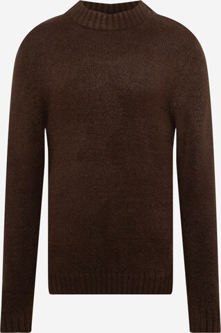 Redefined Rebel Sweater 'Dustin' in Brown: front